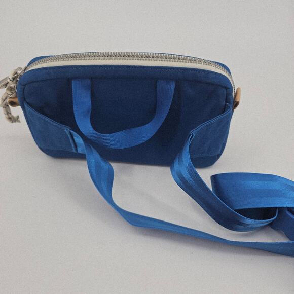 NEW Topo Designs Blue Mini Quick Pack Canvas Waist Bag Fanny Pack Gorp Gorpcore - Picture 2 of 12